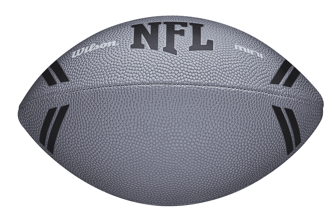Wilson NFL Mini Football, Gray