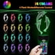 thumbnail image 2 of 3D Dolphin Night Light LED Optical Illusion Night Light Kids Mesita de noche Lámpara de escritorio 16 colores y control remoto Regalos de cumpleaños y Navidad para niñas niños Zhivalor ZSY-0632, 2 of 5