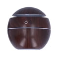 thumbnail image 4 of Mini humidificador de 130 ml Humidificador de niebla USB en forma de seta con luz nocturna ambiental (grano de madera profundo), 4 of 14