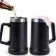 thumbnail image 2 of JZCQZCXB 2 Piezas Tarro Cervecero de Acero Inoxidable, Tarro de Cerveza (730 ML C/U) Doble Pared T&eacute;rmica, Hasta 12 Horas Fr&iacute;o y 6 Horas Caliente, Regalos para Hombre, 2 of 8