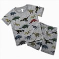 thumbnail image 2 of xaweyi Baby Toddler Boy Summer Outfits 6 12 18 24 Months 2T 3T 4T Short Sleeve Contrast Color T-Shirt + Shorts Set Clothes, 2 of 8