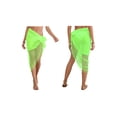 thumbnail image 3 of Pareos de Playa Bohemios para Mujer, Pareos de Transparente para Bikini, Faldas para Trajes de Baño. Verde Brillante Talla Única, 3 of 8