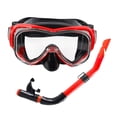 thumbnail image 2 of koolsoo Snorkel Set Snorkel Swim Goggles Diving Adult for Swimming Scuba Diving Red Black, 2 of 9