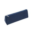 thumbnail image 1 of Estuche triangular de gran capacidad | Bolsa de papelería impermeable con cremallera de piel sintética | Organizador portátil multiusos para estudiantes de primaria | 1 paquete | Ligero y duradero, 1 of 5