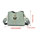 thumbnail image 6 of Stylago Women Small Crossbody Bags with Bow Pendant Fashion Purses for College Students Zip Handbags Bucket Shoulder Bag Black, 6 of 6