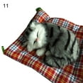 thumbnail image 1 of Simulation Cute Cat Kitten Sound Plush Doll Toy with Sleeping Mat Home Decor, 1 of 10
