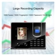 thumbnail image 2 of Attendance System Facial Recognition Time Attendance Fingerprint USB Time Clock Recorder Employee Machine For Company, 2 of 6