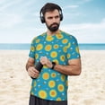 thumbnail image 4 of Wukai Bee Sunflower Print Men's Short-Sleeved Mesh T-Shirt,Quick-Dry Short Sleeve Workout T-Shirt-3X-Large, 4 of 8