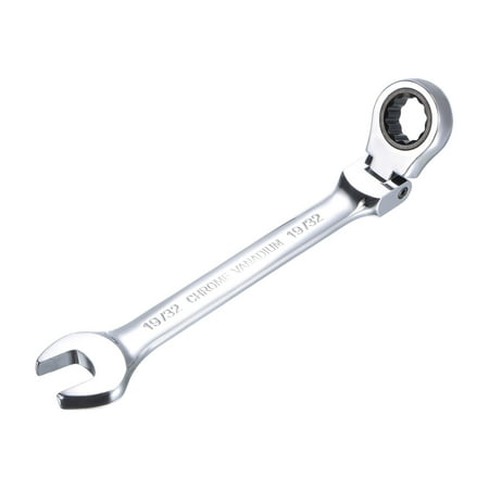 

Unique Bargains 19/32 Flex-Head Ratcheting Combination Wrench SAE 72 Teeth 12 Point Ratchet Box Ended Spanner Tools