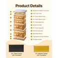 thumbnail image 2 of VEVOR Bee Hive 40 Frame Bee Hives Starter Kit, Beeswax Coated Fir Wood, 2 Deep + 2 Medium Bee Boxes Langstroth Beehive Kit, Transparent Acrylic Windows with Foundations, 2 of 9