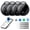 Black & Black & Black & Black, variant on Air Tracker Tag, Bluetooth Tracker-1Pack, Bluetooth Item Finder Compatible with Apple Find My (iOS Only), IP68 Waterproof, Replaceable Battery, Locator for Keys/Wallets Charcoal Black, FCC Approved