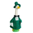 thumbnail image 6 of St. Patrick's Day Goose Outfit, Porch Goose Spring Outfit, Seasonal Lawn Goose Costume Fits Large 23" H Statue, Party Outdoor Garden Patio Yard Lawn Art Decor, 6 of 9