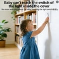 thumbnail image 5 of Light Switch Cover Guard, 2 Pack Clear Light Switch Lock, Light Switch Guard, Child Proof Light Switch Cover, Prevent Accidental ON/OFF from Kids, Pets, Bumps,Includes Screws, 5 of 7