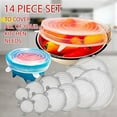 thumbnail image 4 of ITPCINC Silicone Stretch-Lids and Reusable Bowl-Covers 6, Set of Various Stretchy Sizes Food-Savers FDA Standard, 4 of 6