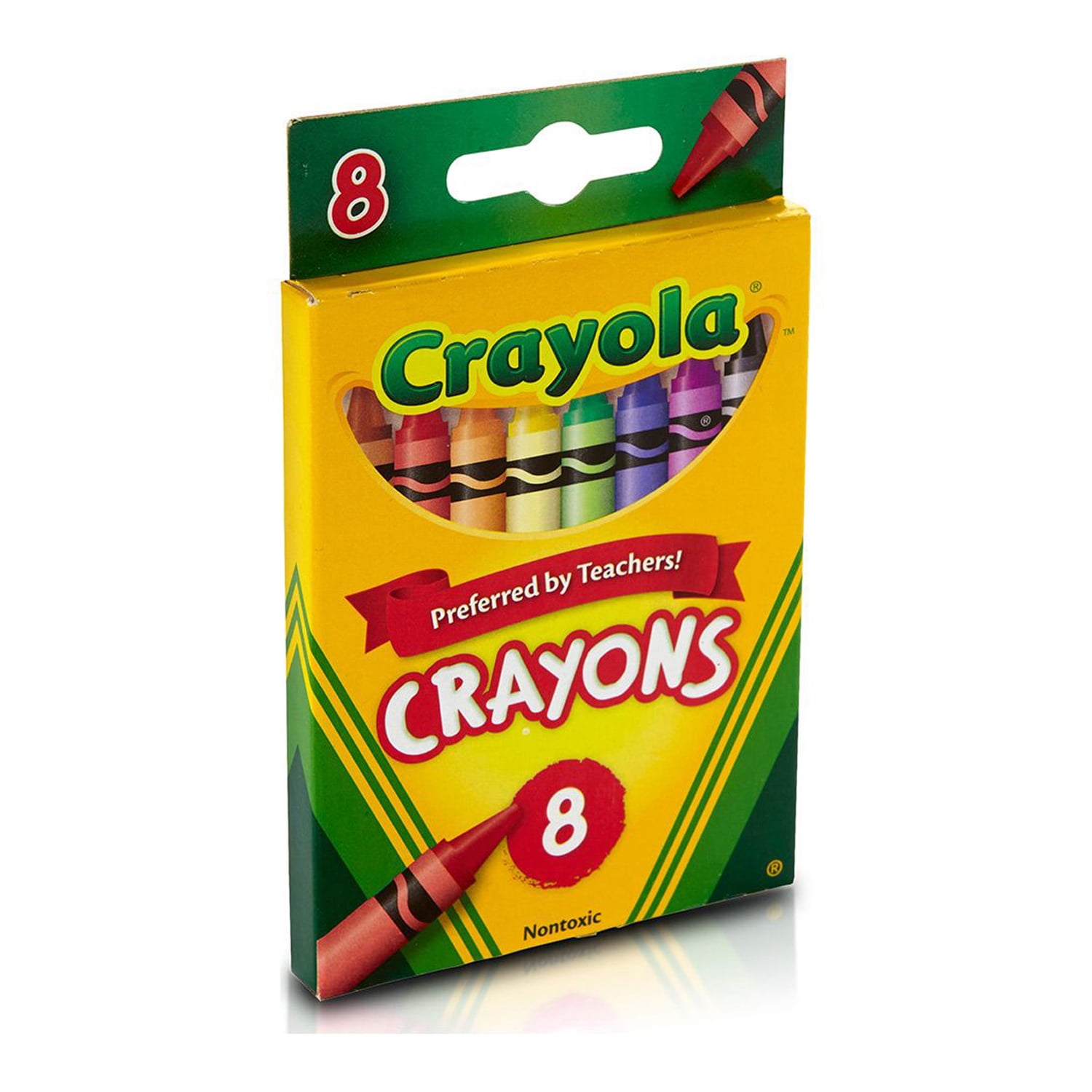 Crayola Crayons, Regular Size, 8 Colors Per Box, 24 Boxes