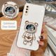 thumbnail image 3 of A 50 70 30s Glitter Quicksand Holder Plating Case For Samsung Galaxy A50 A70 A30s A7 2018 A20 A50s A21s A51 Silicone Stand Cover, 3 of 5