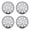 13 inch- Chrome, variant on (Set of 4) 13" Universal Hubcaps,Wheel Covers Snap on Full Hub Caps Fit R13 Tire & Steel Rim,ABS+PC Material (Black Matte)