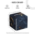 thumbnail image 4 of Fuzoiu Elegant Gold Scrollwork Print Tissue Box Cover Holder, Square Leather Tissue Box,PU Leather Decorative Organizer for Tabletop, Bathroom, Car, Office, 4 of 7