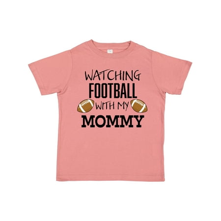 

Inktastic Watching Football with My Mommy Boys or Girls Toddler T-Shirt