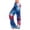 Sky BlueB-5035aa, variant on AHMOMEI 4th of July Women's Pajamas Pants Drawstring Straight Leg Lounge Pants for Women Red White and Blue Lounge Sleep Pant