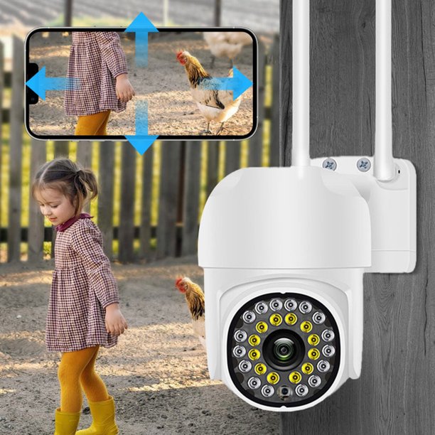 2MP 1080P WiFi LED Night Vision Cámara de vigilancia de audio bidireccional (enchufe de EE. UU. 32G)