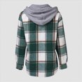 thumbnail image 3 of Girls Red Shirt Fall Clothes For Girls Girls Flannel Long Sleeve Shirts Button Down Plaid Shacket Jackets Casual Blouses Tops, 3 of 5