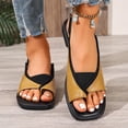 thumbnail image 6 of Viluyesy Slippers for Women High Heel Non-Slip Open Toe Womens Graceful Footwear Yellow Size 37, 6 of 10