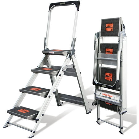 Little Giant Safety Step, Model 4 step, 300 lbs capacity rated, aluminum (Best Price Little Giant Ladder)