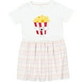 thumbnail image 3 of Inktastic Cute Kawaii Popcorn Girls Toddler Dress, 3 of 5