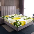 thumbnail image 4 of Erosebridal Lemon Fruit Twin Sheet Sets, Tropical Summer Holiday Bedding Twin Size, 3pcs, 4 of 7