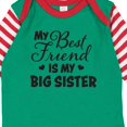 thumbnail image 4 of Inktastic My Best Friend is My Big Sister with Hearts Boys or Girls Long Sleeve Baby Bodysuit, 4 of 5