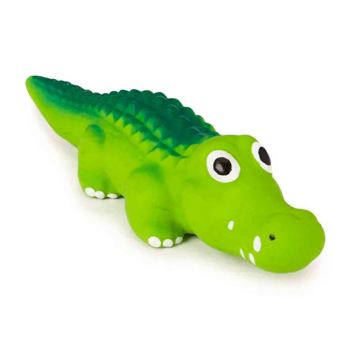 Soft Latex Dog Toy Alligator Shark or Set of Both Fun Googly Eyed Retro Squeaker (Grey Shark)
