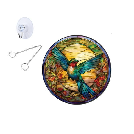 

Awuniuwa Room Decor Welcome Door Hanger Double Colorful Hummingbird Butterfly Hanger Window Gallery Home Decoration Hanger Home Decor Bathroom Decor Acrylic (Clearance) Contain： 60Cm Iron Chain + 1 Su