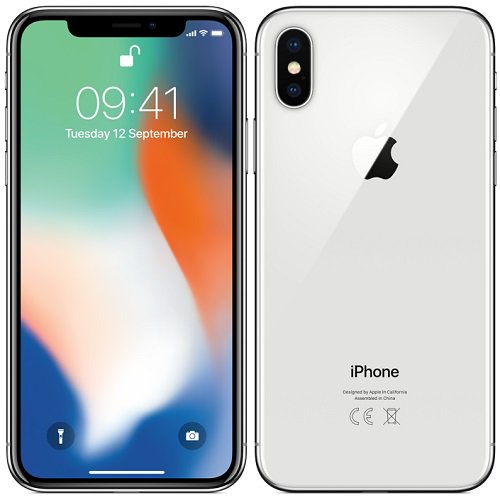Apple iPhone X 256GB Silver Fully Unlocked Smartphone A Grade