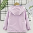 thumbnail image 4 of XXWXYD Girls Windbreaker Jacket Thermal Lined for Spring Fall Winter, Double-Layer Windproof Coat for Middle Large Kids, Multi-Season Outerwear 4-14Y, 4 of 9