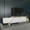 thumbnail image 6 of Zonas 71'' Modern TV Stand Console Table Entertainment Center for Up to 65'' TVs White Cordoba (Biege), 6 of 7
