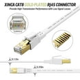 thumbnail image 3 of Cat 8 Ethernet Cable 25FT, High Speed Flat Network Cable Shielded with Gold Plated RJ45 Connector, 26AWG Lastest 40Gbps, 3 of 5