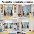 thumbnail image 5 of Coastal Christmas Kitchen Curtains Window Panels, Beach Winter Bears Xmas Tree Holiday Insulated Window Treatment Curtain, Grommet Curtains for Bedroom/Living Room/Bathroom, 2 Piece 27.5"Wx39"L, 5 of 8