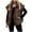 #0238-Brown, variant on Pounoo Gift Cropped Puffer Vest for Women Zip Up Hooded Sleeveless Coats Filled Fluffy Bread Waistcoats Gilet Outerwear
