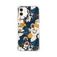 thumbnail image 1 of Navy and Gold Peony and Blossom Flower Case for iPhone 12,Aesthetic Colourful Floral Plant Case for Men Women,Unique Soft TPU Bumper Case Cover, 1 of 5