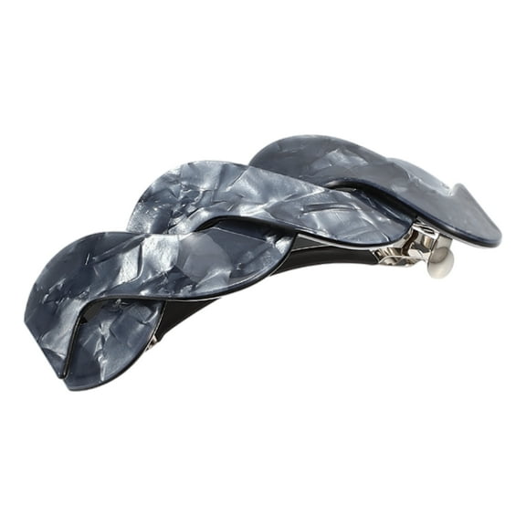 Hair Clips Barrettes for Women Elegant French Barrettes Retro Hair Accessories for Women Gray