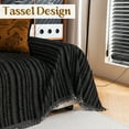 thumbnail image 7 of Jessy Home Sofa Cover Slipcover Couch Cover Protector Durable Multi-Function Furniture Cover for Dogs Cats Home Decor 71"x 134"Black, 7 of 7