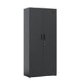 thumbnail image 6 of AENKYO 68.9" Heavy Duty Metal Storage Cabinet with Adjustable Shelves & Lock, Steel Locker for Home and Office, Black, 6 of 8