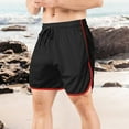 thumbnail image 2 of Pantalones cortos deportivos rectos de malla para hombre: pantalones de playa de tres puntos, tejido de secado rápido, tallas M-XXL, perfectos para fitness/natación., 2 of 5