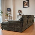 thumbnail image 6 of SOULART 110" Modular Sectional Sofa, Black U Shaped Cloud Couches For Living Room, Cloud Couch Sectional With Double Cushion Sleeper Chaise, 6 of 8