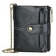 thumbnail image 1 of Carteras plegables suaves de cuero de PU para hombres monedero llavero cartera con cremallera con cadena, 1 of 5