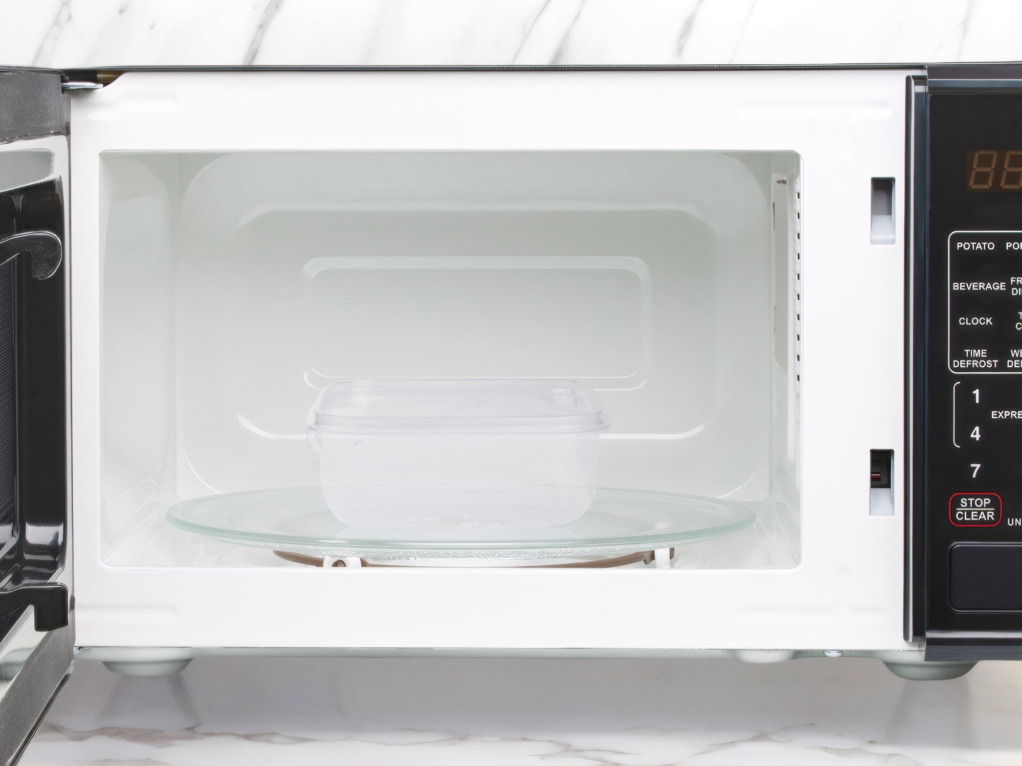 Unique Bargains 10 Packs Meal Prep Food Containers 5.3*5.3*2.1 in Transparent