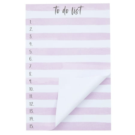 3 Pack Tasks List Notepad Purple Sticky Notes 4x6 in, Adhesive Planner Daily Planning Self-Stick Note Pad, 50 Sheets Each