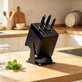 thumbnail image 4 of Kadlawus Stainless Steel Knife Holder for Kitchen, Rotatable Countertop Storage Rack, Multifunctional Knife and Chopstick Organizer, for Kitchen Utensils and Cutlery, 4 of 6