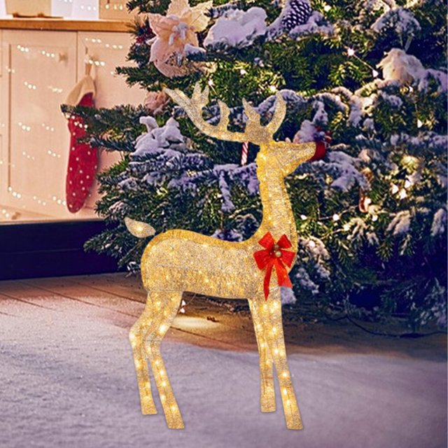 Adornos Navideños con Luz de Ciervo Fernando Decoraciones Iluminadas L